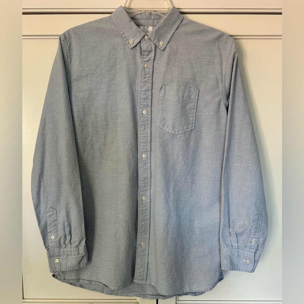GAP Casual Button-down Long Sleeve Shirt - Boy’s Teen Size XXXL (18-20)